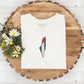 Palestine Flag Map Sweater, Palestine Embroidery Crewneck Sweatshirt, Adults Unisex Jumper, Palestine Clothing