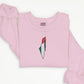 Palestine Flag Map Sweater, Palestine Embroidery Crewneck Sweatshirt, Adults Unisex Jumper, Palestine Clothing