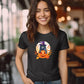 Cat on Pumpkin Halloween Shirt, Vintage Fall Pumpkin Tee Shirt, Halloween Witch Cat Printed Shirt, Autumn Outfits, Halloween Cat Lover Gifts
