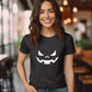 Halloween Pumpkin Face Shirt, Halloween Winking Pumpkin T-Shirt, Cute Halloween Party Printed Tee Tops, Comfy Family Matching Fall Outfits