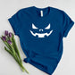 Halloween Pumpkin Face Shirt, Halloween Winking Pumpkin T-Shirt, Cute Halloween Party Printed Tee Tops, Comfy Family Matching Fall Outfits