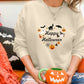 Happy Halloween Sweatshirt, Funny Halloween Pumpkins Sweater, Autumn Fall Printed Jumper for Adults, Halloween Party Family Clothing Gifts