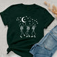 Halloween Dancing Skeleton Tee Shirt, Vintage Skull Fall Printed T-Shirt, Halloween Party Skeleton Shirt for Adults, Spooky Season Outfits