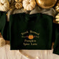 Pumpkin Spice Latte Sweatshirt, Halloween Pumpkin Embroidered Sweater, Vintage Autumn Fall Matching Jumper, Comfy Halloween Adults Outfits