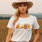 Vintage Halloween Shirt, Autumn Fall T Shirt, Pumpkin Coffee Cups Autumn Crewneck Tees, Halloween Season Clothing, Halloween Night Outfits