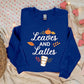 Leaves and Lattes Sweater, Autumn Fall Halloween Printed Sweatshirt, Autumn Fall Maple Leaves Jumper, Halloween Night Family Matching Outfit