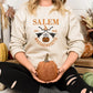 Salem Massachusetts Embroidered Sweatshirt, Halloween Trendy Autumn Crewneck, Vintage Salem Sweatshirt, Spooky Season Unisex Sweatshirt