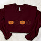 Embroidered Pumpkin Sweatshirt, Halloween Fall Jumper, Jack-o-Lantern Sweatshirt, Halloween Embroidered Sweater, Spooky Season Fall Outfits