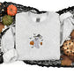 Ghost Pumpkin Sweatshirt, Embroidered Halloween Cute Ghost Crewneck Jumper, Spooky Season Fall Jumpers, Gothic Sweatshirts, Halloween Outfit