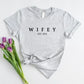 Custom Hubby/Wifey Printed T-Shirt, Personalised Special Est Date Shirt, Wifey Wedding Hen Do Tees, Bride and Groom Couple Matching Shirts