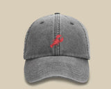 Embroidered Lobster Hat, Vintage Style Comfort Colors Lobster Design Stich 100 Cotton Sun Hat, Unisex Baseball Caps, Trucker Hat, Dad Gifts