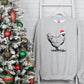 Christmas Chickens Sweatshirt, Funny Santa Chicken Xmas Printed Sweater, Сute Xmas Holidays Matching Jumpers, Christmas Chickens Lover Gift