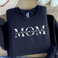 Personalised Mom Sweatshirt, Custom Kids Name Printed Sweatshirt, Minimalist Mummy Monogram Jumper, Mum Crewneck Sweater, Mother's Day Gift