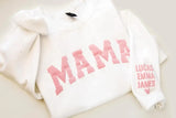 Personalized Mama Sweatshirt, Custom Mom Puff Print Sweater with Kid Names, Mother’s Day Present, Family Apparel, Mother's Day New Mom Gifts