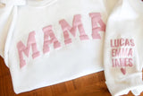 Personalized Mama Sweatshirt, Custom Mom Puff Print Sweater with Kid Names, Mother’s Day Present, Family Apparel, Mother's Day New Mom Gifts
