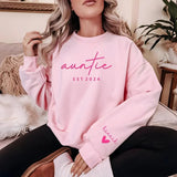 Custom Mama Puff Print Sweatshirt, Personalised Grandma Sweater with kids Name, Grandparents Embossed Jumper, Mothers Day Gift for Granny