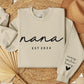 Custom Mama Puff Print Sweatshirt, Personalised Grandma Sweater with kids Name, Grandparents Embossed Jumper, Mothers Day Gift for Granny