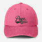 Custom Pop Embroidered Hat, Personalized Est. Year Baseball Cap, Vintage Grandpa Hat, Pop Hat for Grandfather, Best Dad Birthday Gifts