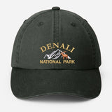 Denali National Park Embroidered Cap, Vintage Camping Dad Hat, National Park Baseball Hat, Nature Theme Mountain Hiking Hat, Gift for Him