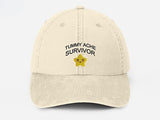 Tummy Ache Survivor Embroidered Hat, Funny Meme Baseball Cap, My Tummy Hurts Vintage Hat, Summer Hat with Fun Sayings, Birthday Gift for Him