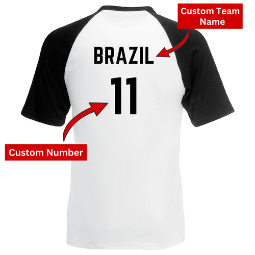 Personalised Football Name & Number Country Sport FIFA T-Shirt