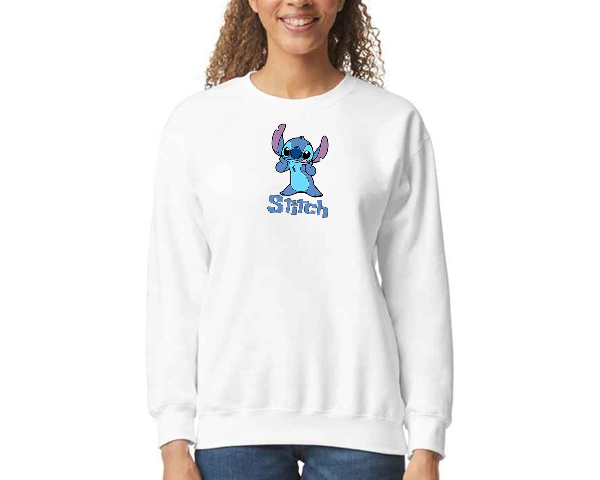 Stitch Sweatshirt, Cozy Pullover with Cute Lilo & Stitch Graphic Jumper, Classic Fit for Women & Men M8404