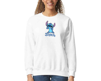 Stitch Sweatshirt, Cozy Pullover with Cute Lilo & Stitch Graphic Jumper, Classic Fit for Women & Men M8404