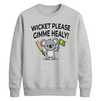 Wicket Please Gimme Healy Women Cricket Sweatshirt - T20 Womens World Cup Sweatshirt Australia