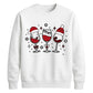 Wine Glasses Graphic Christmas Unisex Sweatshirt