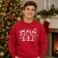 Wine Glasses Graphic Christmas Unisex Sweatshirt