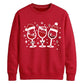 Wine Glasses Graphic Christmas Unisex Sweatshirt