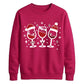 Wine Glasses Graphic Christmas Unisex Sweatshirt