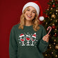 Wine Glasses Graphic Christmas Unisex Sweatshirt