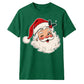 Winking Santa Claus Graphic Christmas Unisex T-Shirt