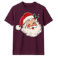 Winking Santa Claus Graphic Christmas Unisex T-Shirt