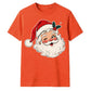 Winking Santa Claus Graphic Christmas Unisex T-Shirt