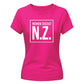 New Zealand T20 Women's World Cup Cricket Printed Ladies Fit T-Shirt