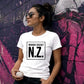 New Zealand T20 Women's World Cup Cricket Printed Ladies Fit T-Shirt