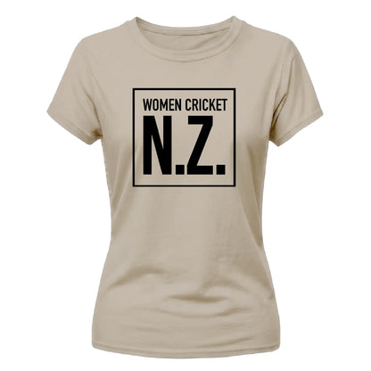 New Zealand T20 Women's World Cup Cricket Printed Ladies Fit T-Shirt