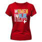 India T20 Women's World Cup Women In Blue Women's Cricket Printed Ladies Fit T-Shirt