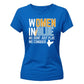 India T20 Women's World Cup Women In Blue Women's Cricket Printed Ladies Fit T-Shirt