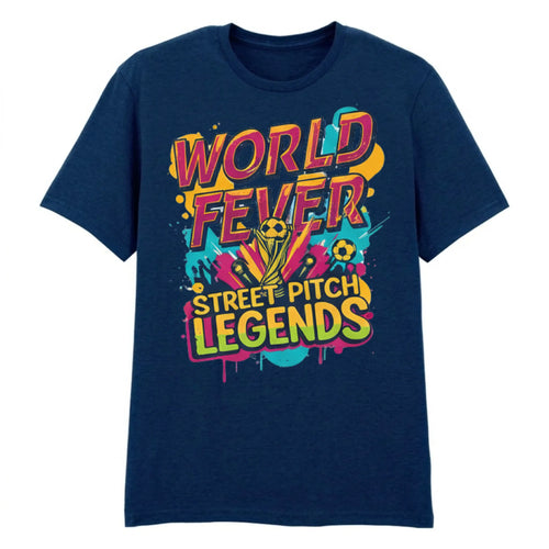 World Fever Street Pitch Legends Football Printed Unisex Tshirt
