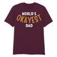 World's Okayest Dad Father's Day Printed Unisex T-Shirt