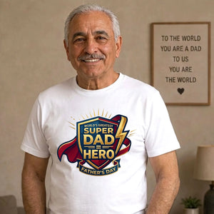 World’s Super Dad Hero Fathers Day Printed Unisex T-Shirt