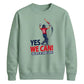 Yes We Can Women Cricket Printed Unisex Sweatshirt T20 Womens World Cup