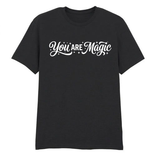 You Are Magic Retro Sparkle Script Slogan Unisex T-Shirt Pride Day LGBTQ
