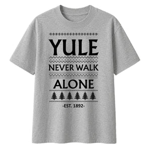 Yule Never Walk Alone Football Christmas Oversized T-Shirt