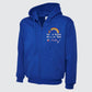Custom Medical Monogram Embroidered Zip Up Hoodie, Custom Name Rainbow Logo National Healthcare Staff Unisex Hoodie, Gift for Doctors Nurses
