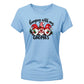 Adorable festive gnomes graphic Christmas Ladies T-Shirt