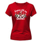 Adorable festive gnomes graphic Christmas Ladies T-Shirt